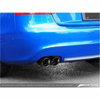AWE Tuning | Touring Cat-Back Exhaust (Single Twin Black Tips) - A5 Quattro 2.0T 2010-2017