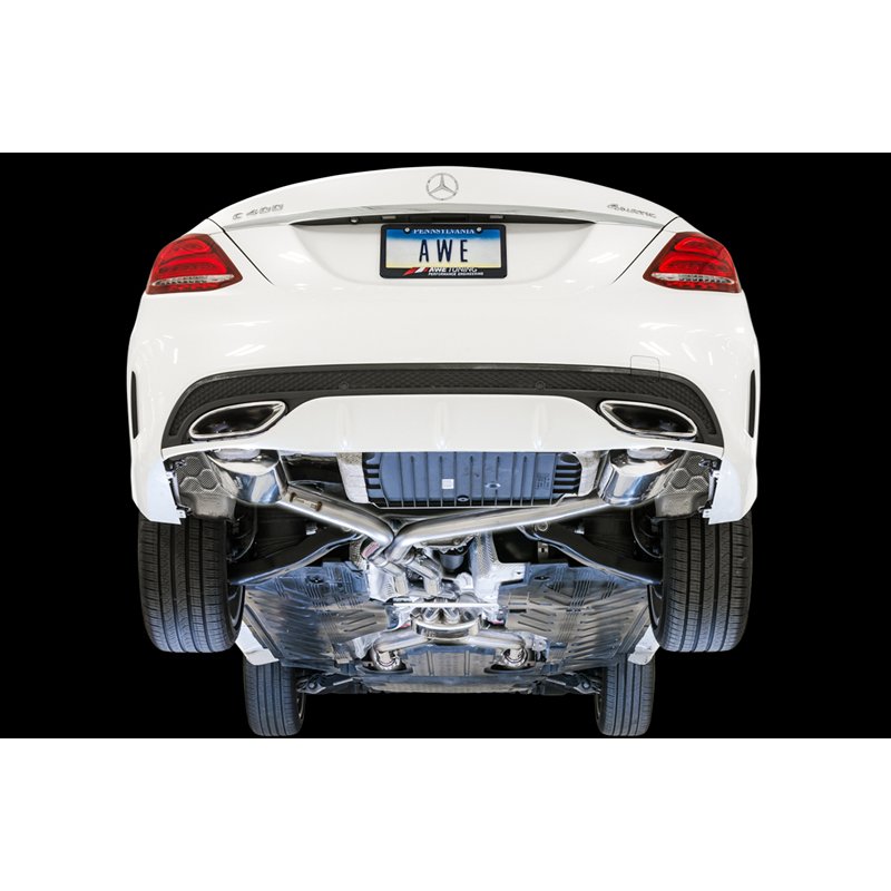 AWE Tuning | Touring Cat-Back Exhaust - C400 / C43 AMG / C450 AMG 3.0T 2015-2023