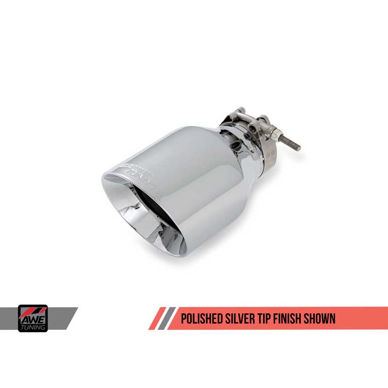 AWE Tuning | Track Cat-Back Exhaust Chrome Tips - Jetta 2.5L 2005-2014