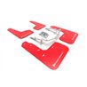 RallyArmor | Red UR Mud Flap White Logo - Civic Hatch EX / EX-L / LX 2017-2021