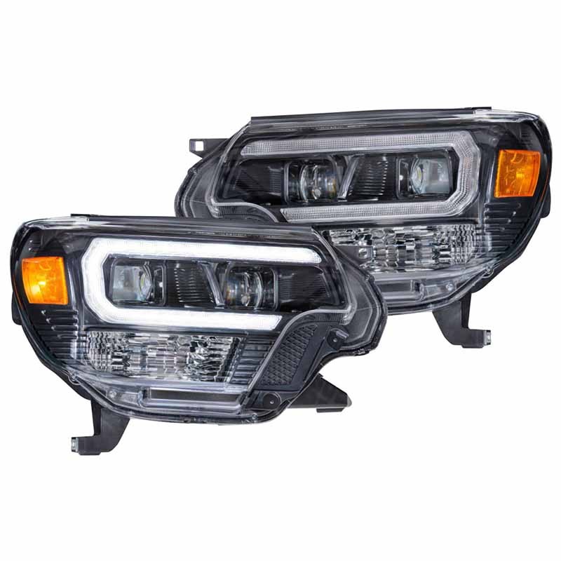 Morimoto | XB Hybrid LED Heads: (Pair / Smoked) - Tacoma 2012-2015