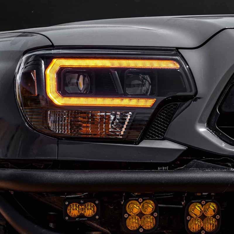 Morimoto | XB Hybrid LED Heads: (Pair / ASM / Amber DRL) - Tacoma 2012-2015