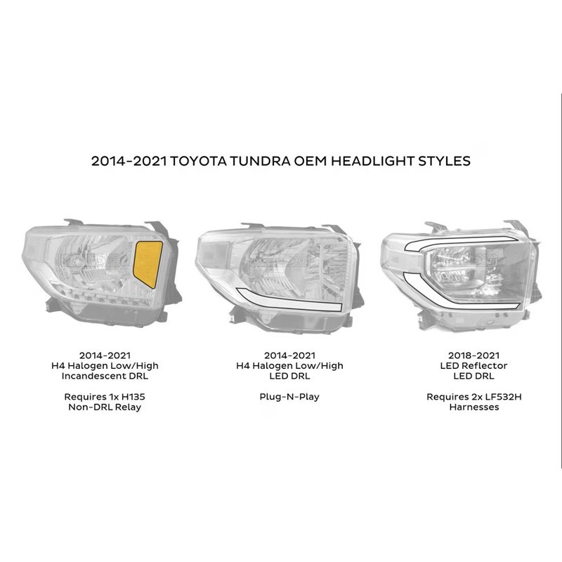 Morimoto | XB LED Heads: (Pair / ASM / Amber DRL) (Gen 2) - Tundra 2014-2021