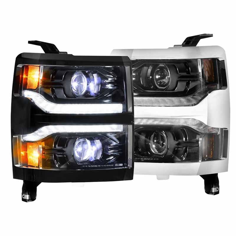 Morimoto | XB LED Heads: (Pair / ASM) - Silverado 1500 2014-2015 (w/o OEM LED Turn Signals)