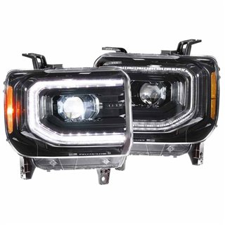 Morimoto | XB LED Heads: (Pair / ASM) - Sierra 1500 / 2500 / 3500 HD 2014-2019 (w/o OEM LED Turn Signals)
