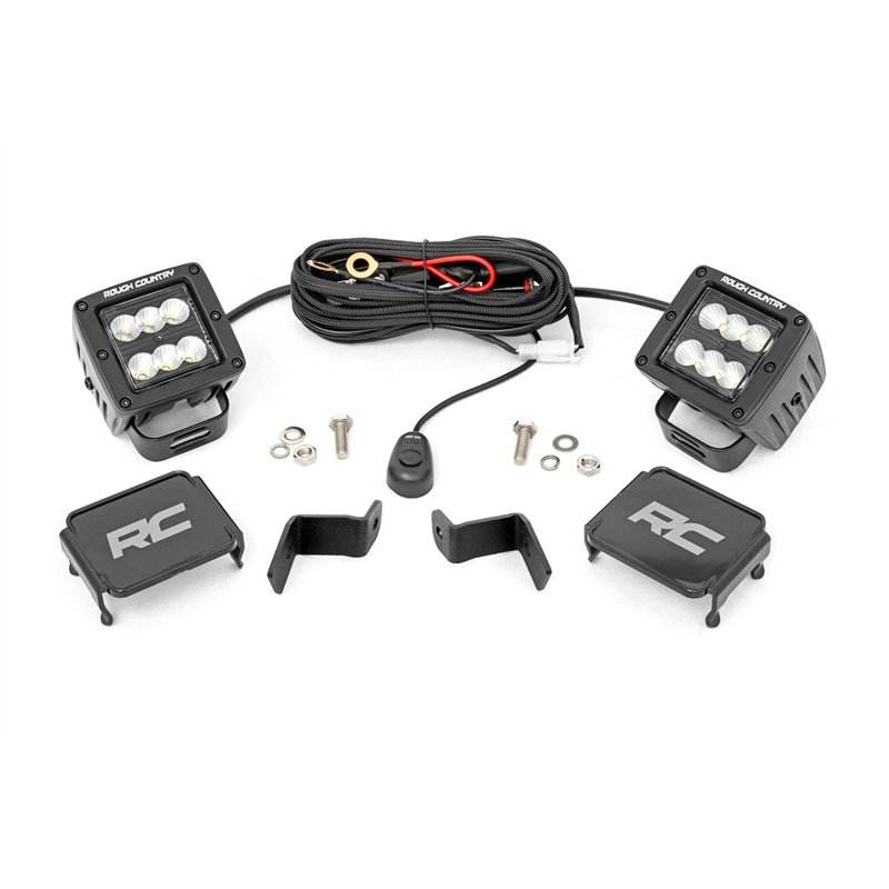 Rough Country | Black Series w/ Flood Beam - F-150 / Lightning 2020-2024