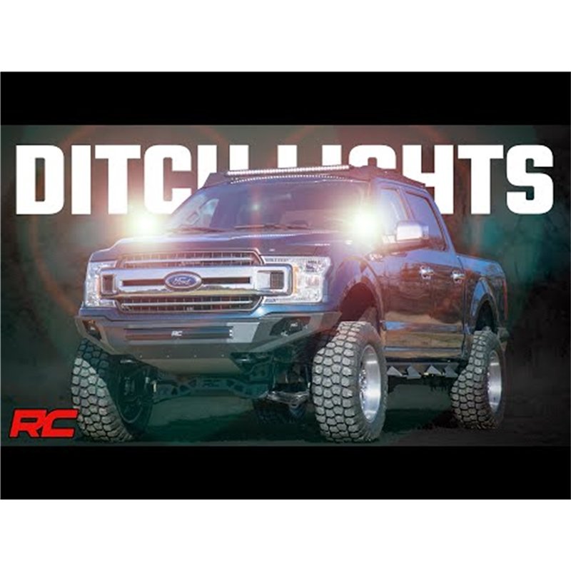 Rough Country | Black Series w/ Flood Beam - F-150 / Lightning 2020-2024