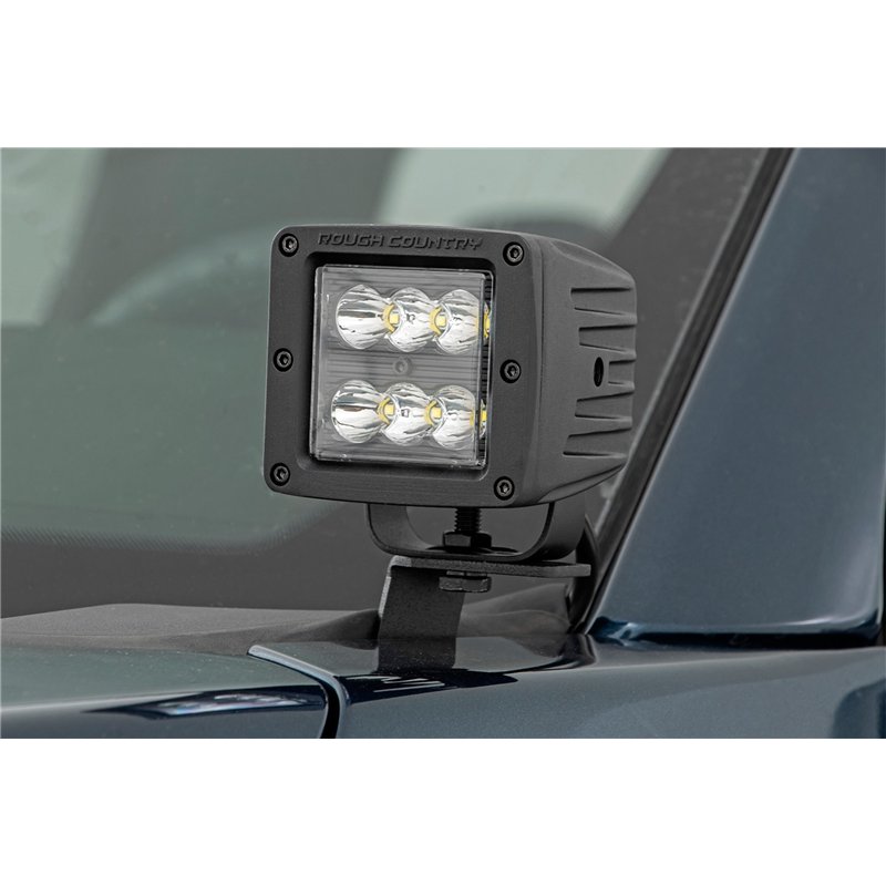 Rough Country | Black Series w/ Flood Beam - F-150 / Lightning 2020-2024