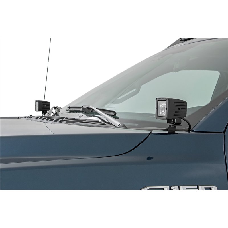 Rough Country | Black Series w/ Flood Beam - F-150 / Lightning 2020-2024