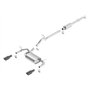 BORLA | Touring Cat-Back™ Exhaust System - Wrangler (JK) 3.6L 2012-2018