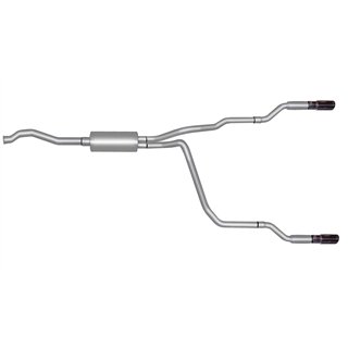 Gibson | Cat-Back Dual Split Exhaust Aluminized - Ford / Mazda 2000-2011