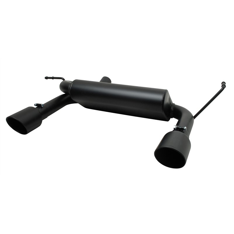 Gibson | Black Elite Cat-Back Dual Split Exhaust Black Ceramic - Wrangler (JK) 3.6L / 3.8L 2007-2017