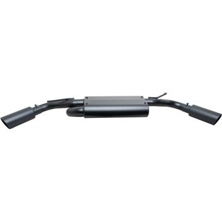 Gibson | Black Elite Cat-Back Dual Extreme Exhaust Aluminized - Wrangler (JK) 3.6L / 3.8L 2007-2017