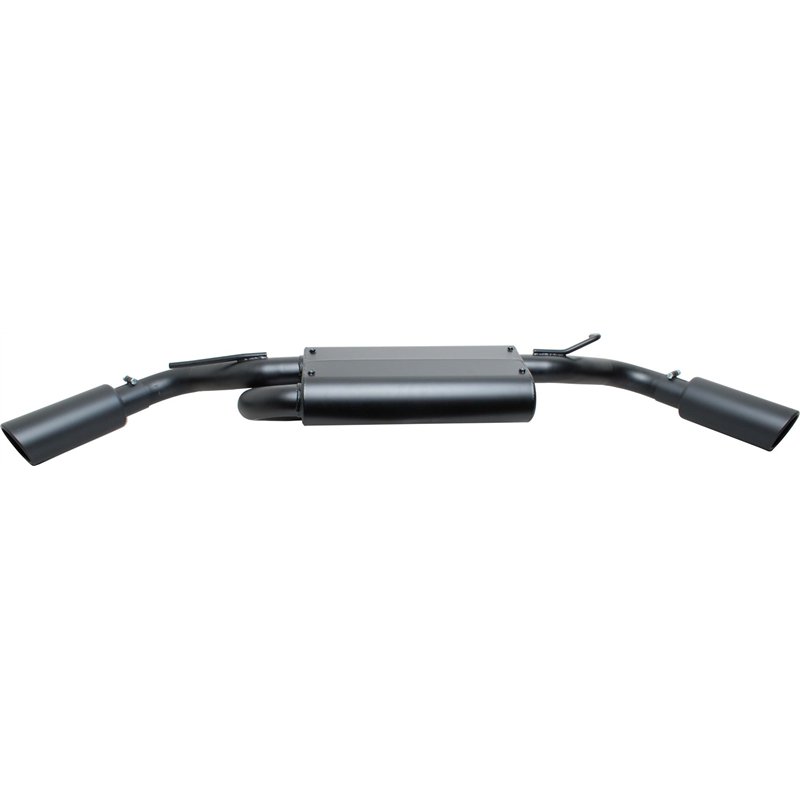Gibson | Black Elite Cat-Back Dual Extreme Exhaust Aluminized - Wrangler (JK) 3.6L / 3.8L 2007-2017