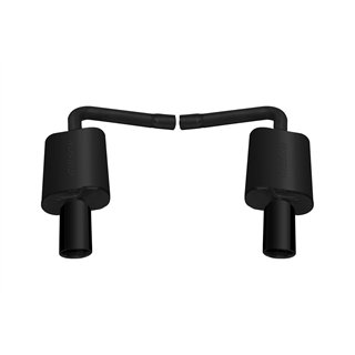 Gibson | Black Elite Axle Back Dual Exhaust Stainless - Explorer 2.0T / 2.3T / 3.5L 2011-2018