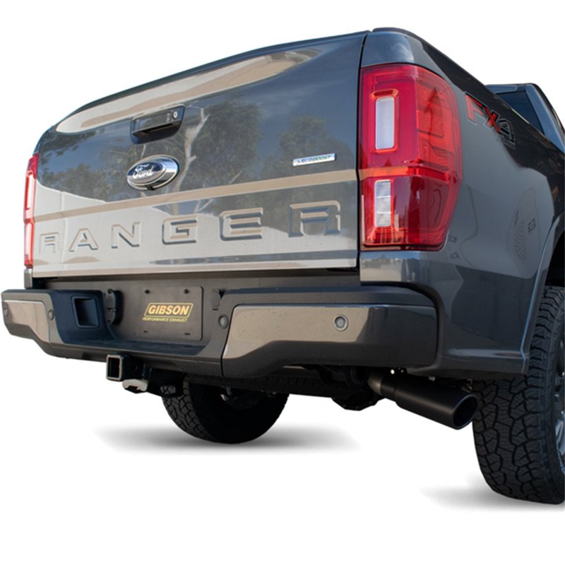Gibson | Black Elite Cat-Back Single Exhaust Stainless - Ranger 2019-2024