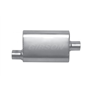Gibson | MWA Offset/Center Oval Muffler Stainless