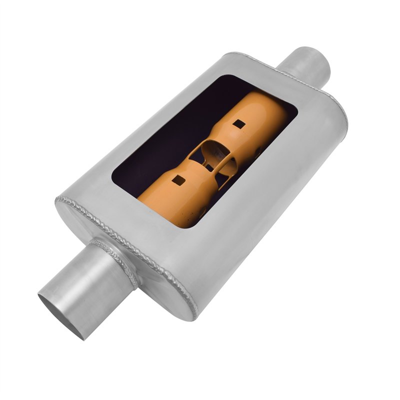 Gibson | MWA Center/Center Oval Muffler Stainless