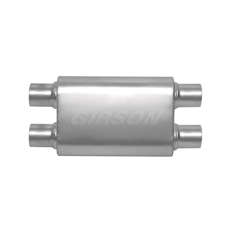 Gibson | MWA Dual in/Dual Out Oval Muffler Stainless