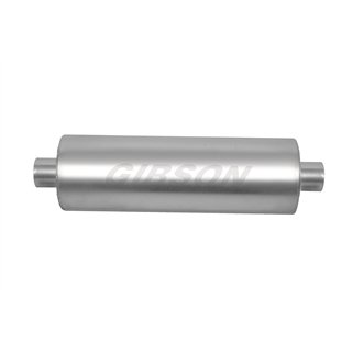 Gibson | MWA Center/Center Round Muffler Stainless