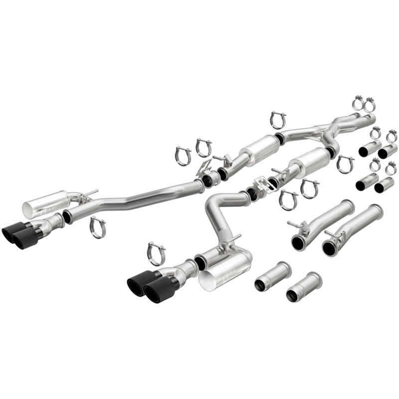 Magnaflow | xMOD Series Carbon Fiber Tips Cat-Back System - Challenger 2017-2023