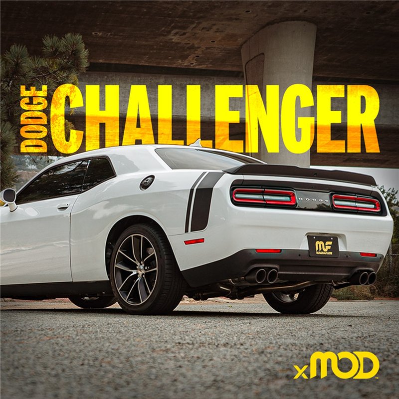 Magnaflow | xMOD Series Carbon Fiber Tips Cat-Back System - Challenger 2017-2023
