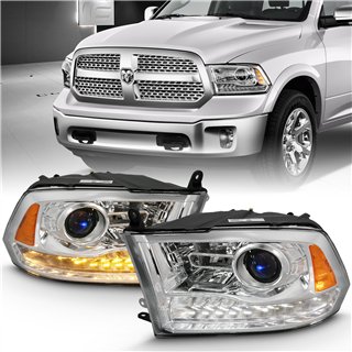 ANZO | Projector Headlight Set w/Halo - Ram 1500 / Classic / 2500 / 3500 2009-2023