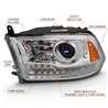 ANZO | Projector Headlight Set w/Halo - Ram 1500 / Classic / 2500 / 3500 2009-2023