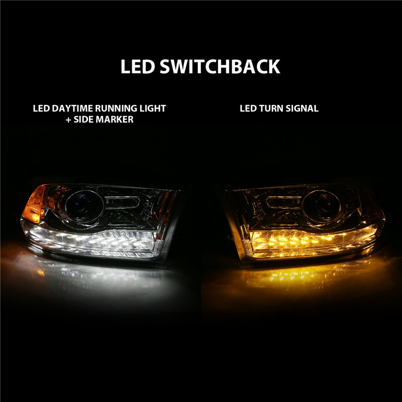 ANZO | Projector Headlight Set w/Halo - Ram 1500 / Classic / 2500 / 3500 2009-2023
