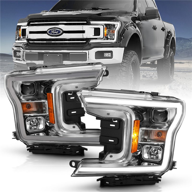 ANZO | Projector Headlight Set w/Halo - F-150 2018-2020
