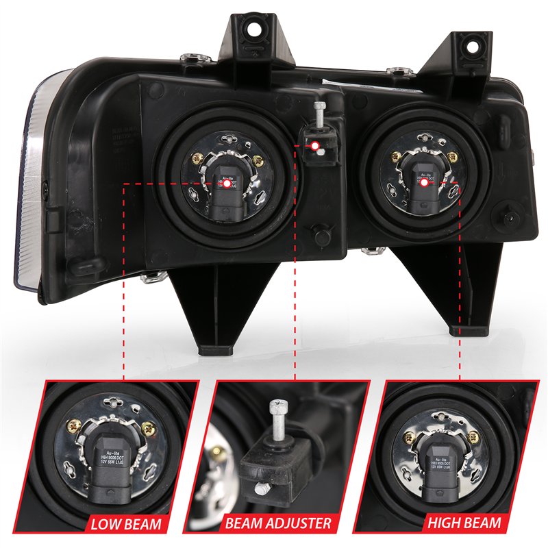 ANZO | Crystal Headlight Set - Chevrolet / GMC 2008-2017
