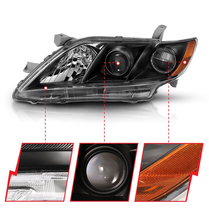 ANZO | Projector Headlight Set - Camry 2.4L / 3.5L 2007-2009