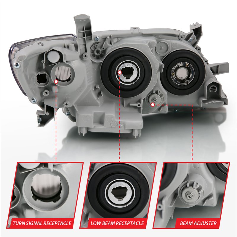 ANZO | Projector Headlight Set - Camry 2.4L / 3.5L 2007-2009