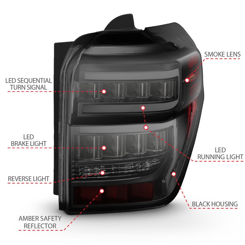 ANZO | Tail Light Assembly - 4Runner 4.0L 2014-2023