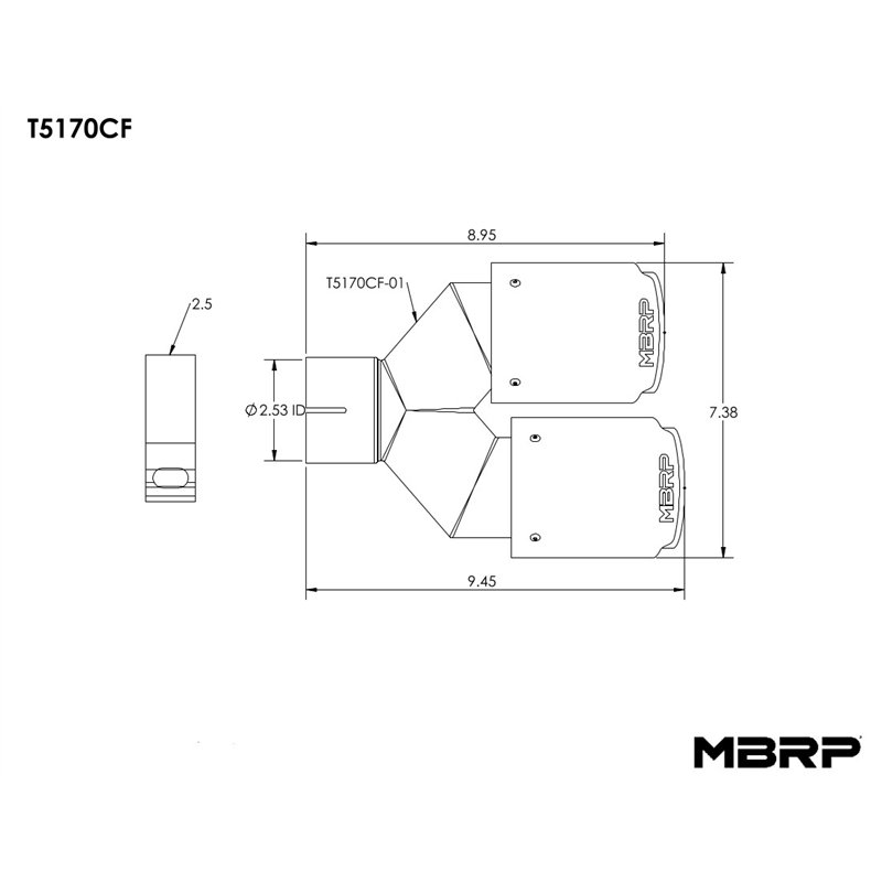 MBRP | Carbon Fiber Exhaust Tip