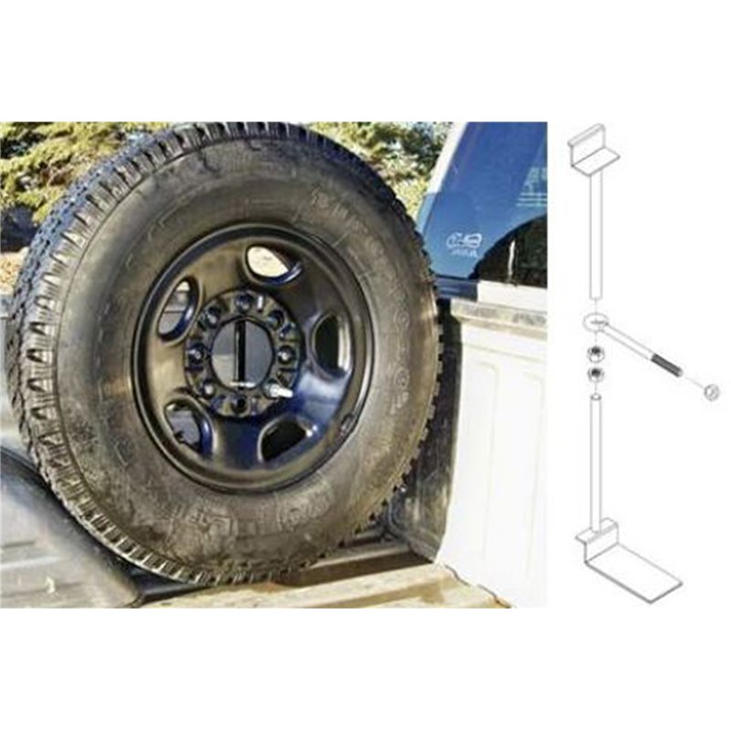 Titan Fuel Tanks | Spare Tire Buddy In Bed Tire Mount - Chevrolet / Dodge 1953-2019