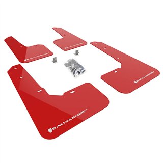 RallyArmor | Red UR Mud Flap White Logo - Outback Wilderness 2022-2025