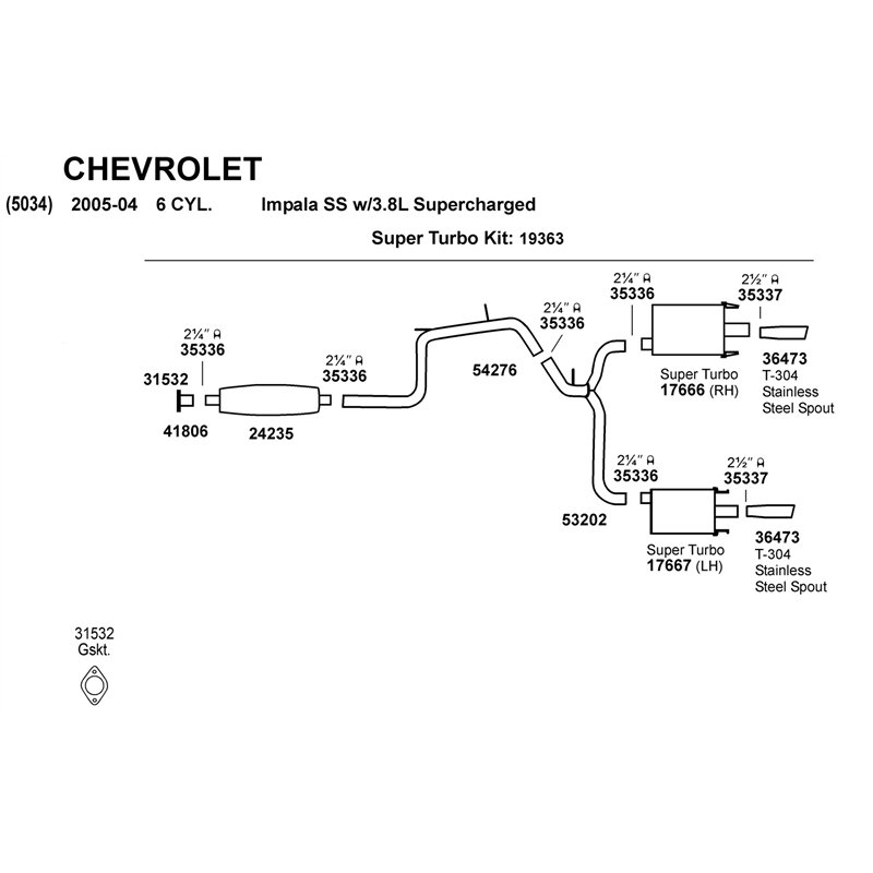 Dynomax | Race Bullet Exhaust Resonator - Impala / Monte Carlo / Grand Prix 2000-2005
