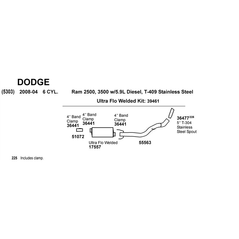 Dynomax | Exhaust Pipe Spout - Ram 1500 2003