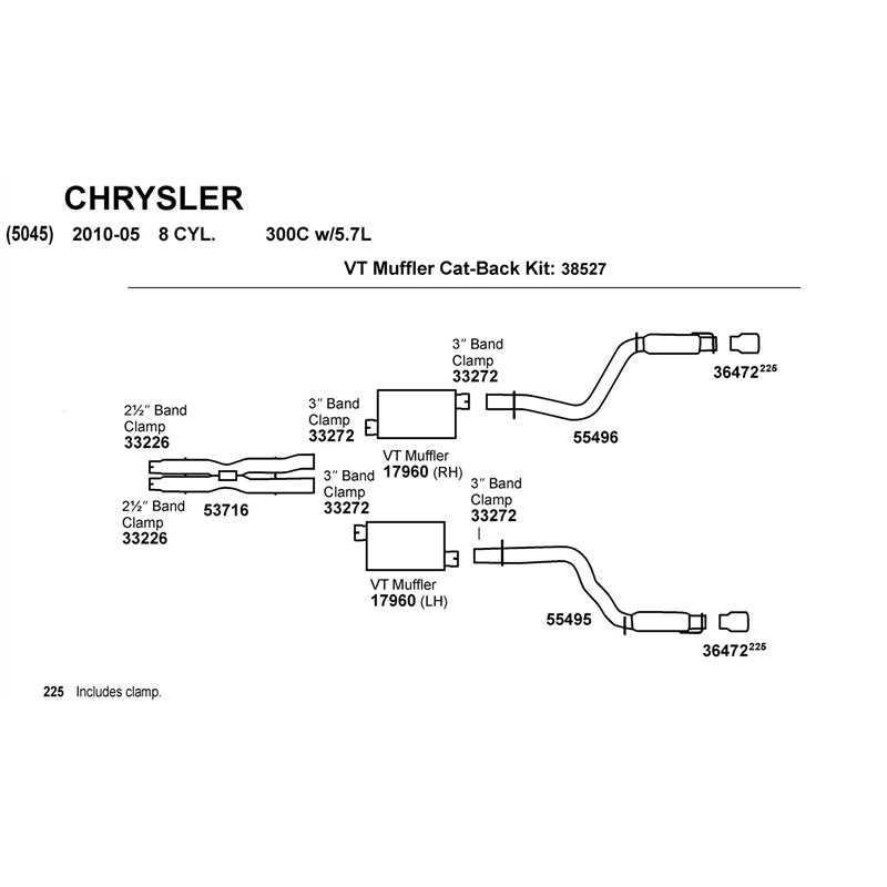 Dynomax | Exhaust Pipe - Challenger 5.7L 2009-2014