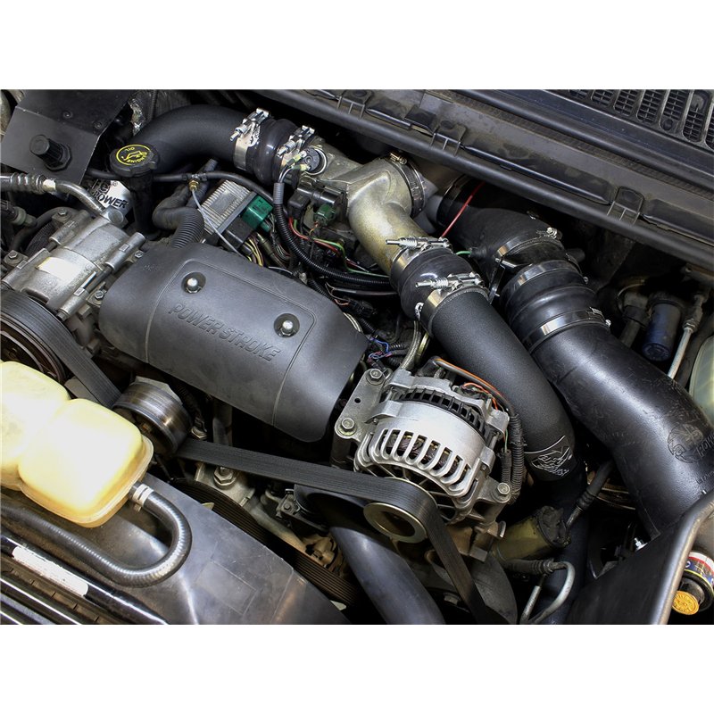 aFe Power | BladeRunner 3 IN Aluminum Hot and Cold Charge Pipe Kit Black - F-250 / F-350 7.3L 2000-2003