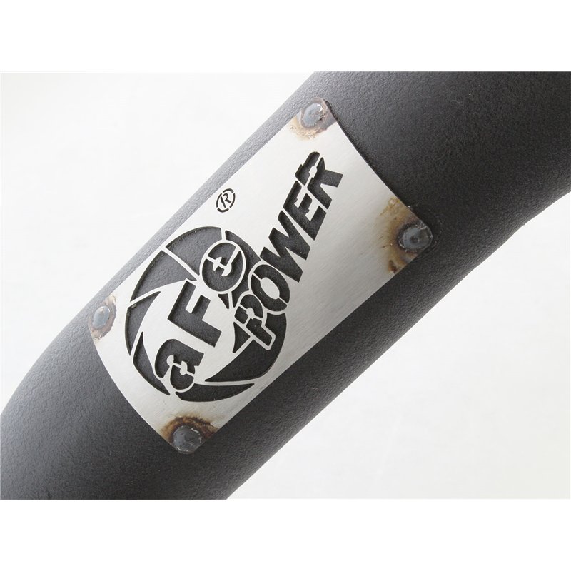 aFe Power | BladeRunner 3 IN Aluminum Hot Charge Pipe Black - Silverado / Sierra 2500 HD / 3500 HD 6.6L 2011-2016