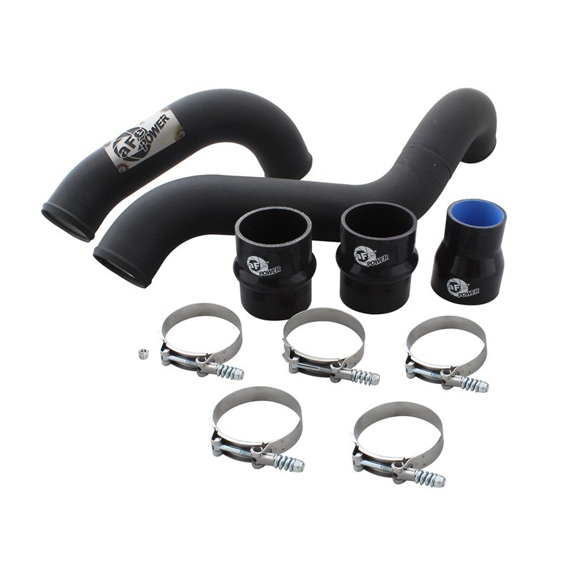 aFe Power | BladeRunner 3 IN Aluminum Hot Charge Pipe Black - Silverado / Sierra 2500 HD / 3500 HD 6.6L 2011-2016