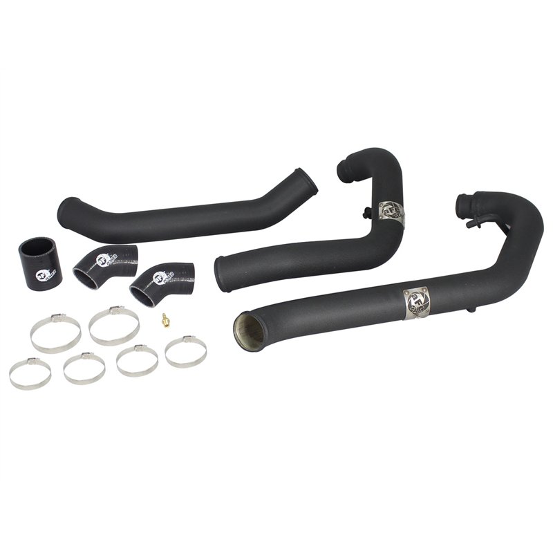 aFe Power | BladeRunner 2-1/2 IN Aluminum Hot Charge Pipe Black - F-150 3.5T 2011-2014