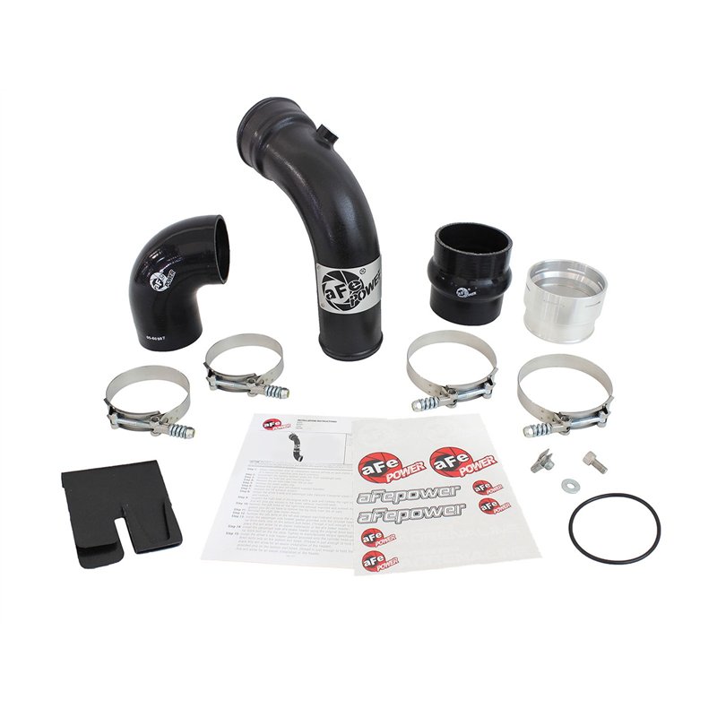aFe Power | BladeRunner 3 IN Aluminum Cold Charge Pipe Black - F-250 / F-350 6.7L 2011-2016