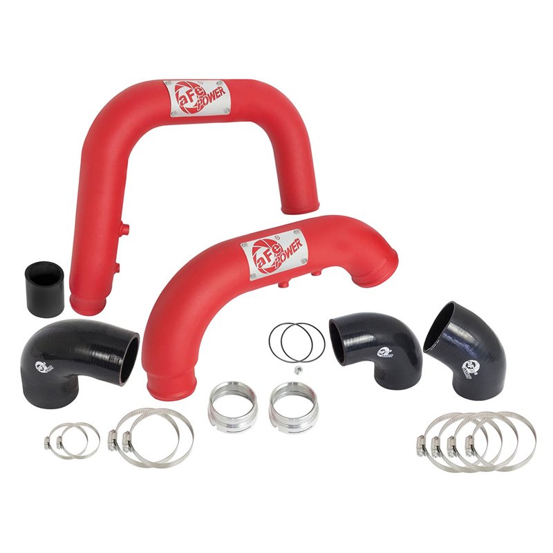 aFe Power | BladeRunner 2-1/2 IN/3 IN Aluminum Hot and Cold Charge Pipe Kit Red - Colorado / Canyon 2.8L 2016-2020