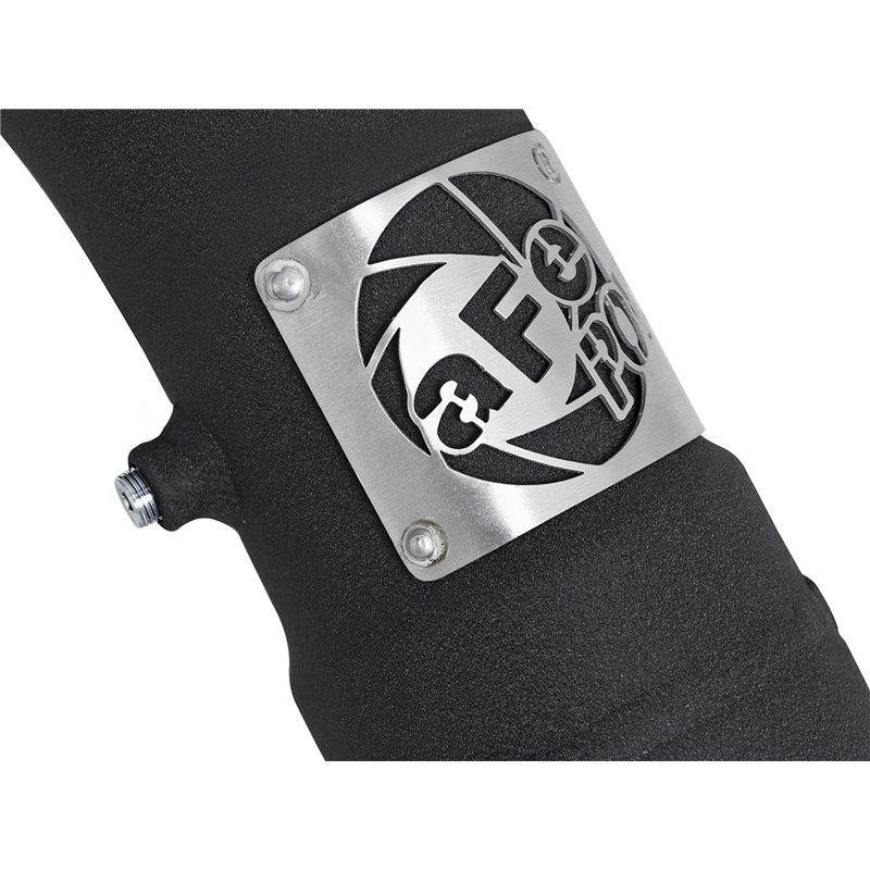 aFe Power | BladeRunner 3-1/2 IN to 3 IN Aluminum Cold Charge Pipe Black - F-150 3.5T 2018-2020
