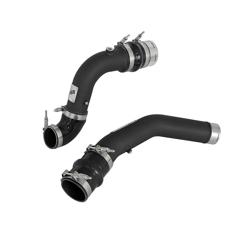 aFe Power | BladeRunner 3 IN Aluminum Hot and Cold Charge Pipe Kit Black - F-250 / F-350 6.7L 2017-2022