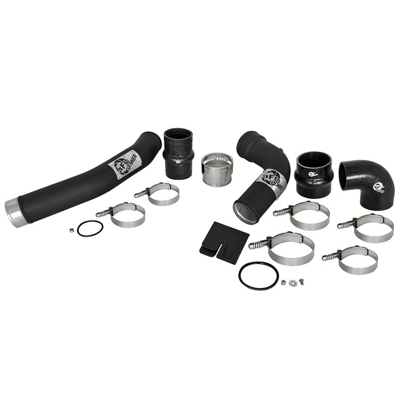aFe Power | BladeRunner 3 IN Aluminum Hot and Cold Charge Pipe Kit Black - F-250 / F-350 6.7L 2017-2022