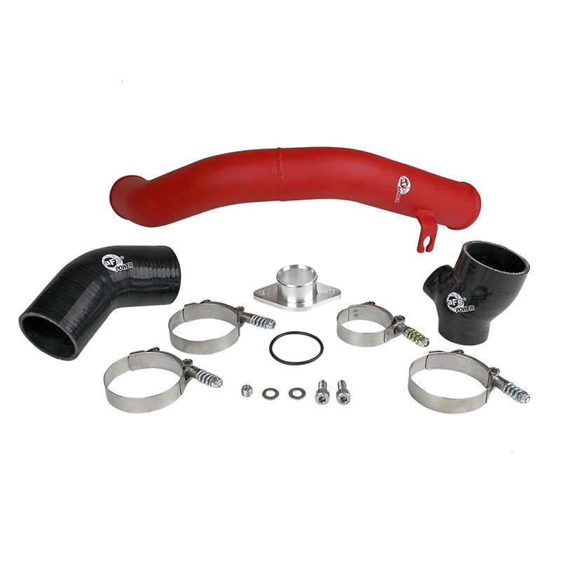 aFe Power | BladeRunner 2-1/2 IN Aluminum Hot Charge Pipe Red - WRX 2.0T 2015-2021